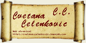 Cvetana Čelenković vizit kartica